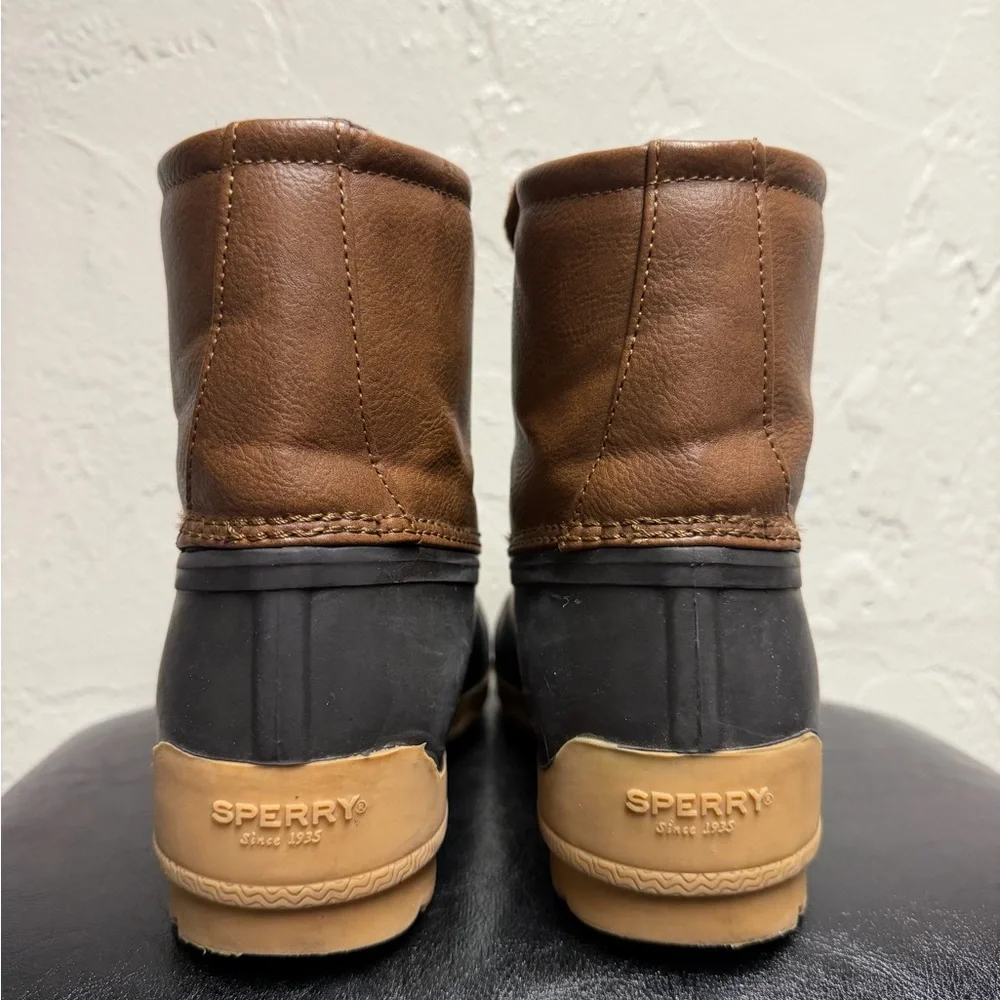 Sperry Men's Tan and Black Weatherproof Boots